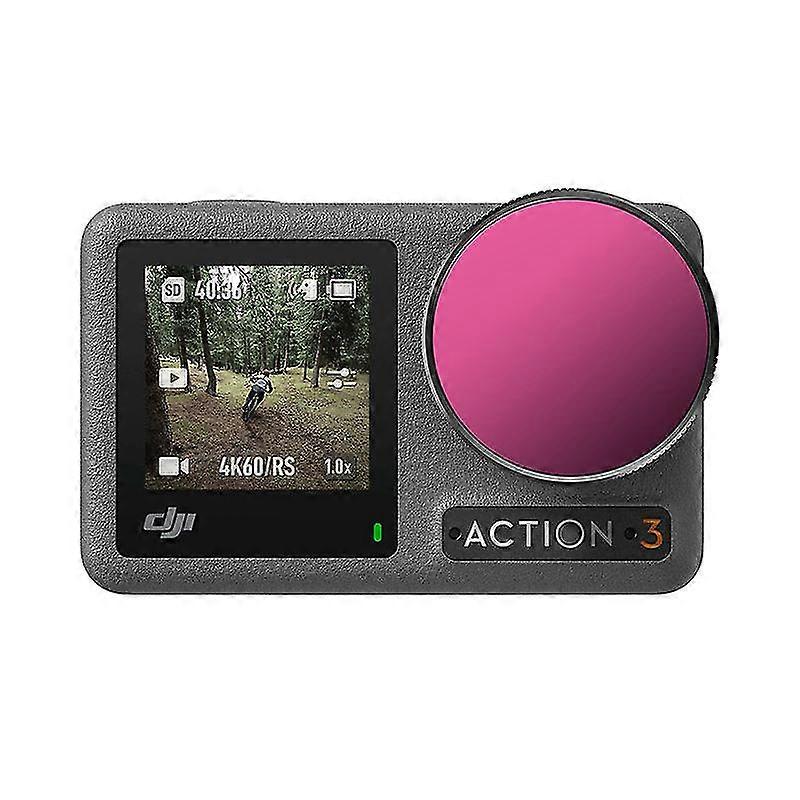 Dji Action 3 Motion Camera Lens Filters Nd16 + Nd32 + Nd64 + Cpl 4pcs Pack Filter Lens Protection Cases