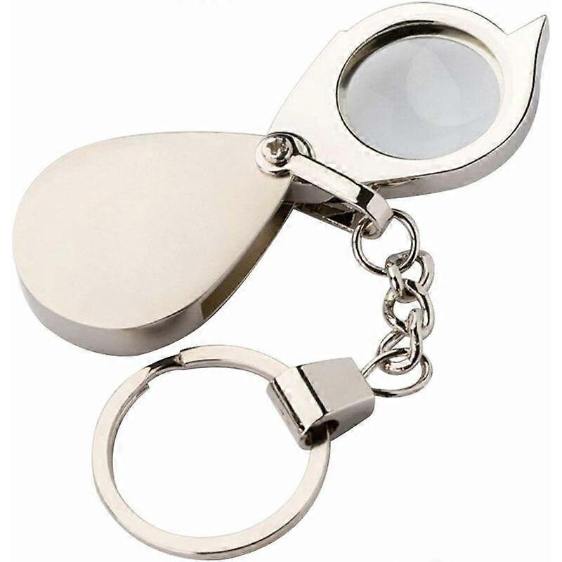 Keychain with Mini Foldable Foldable 15 x Reading with Keyring
