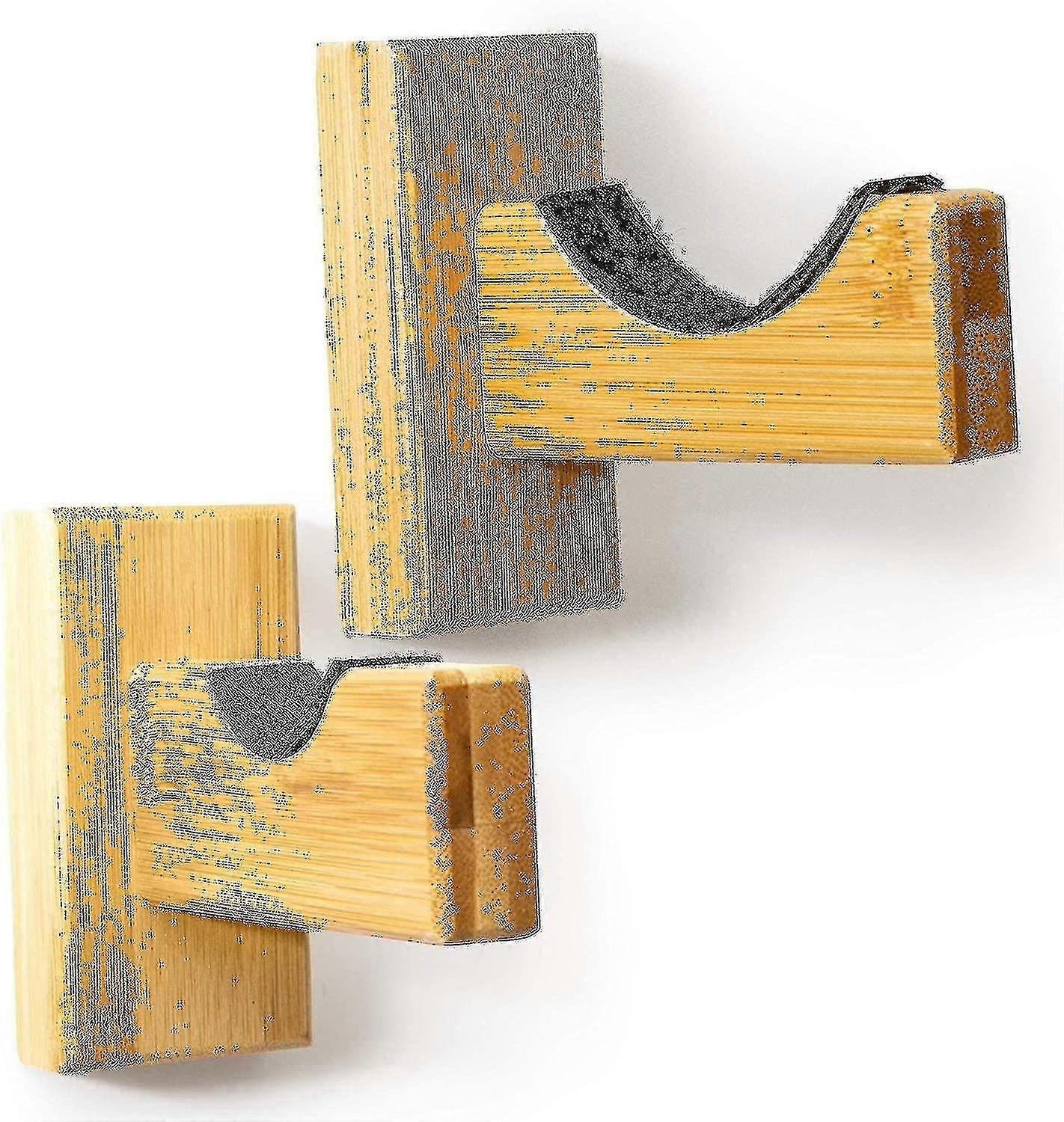 Baseball Bat Display Case Wall Mount Horizontal Rack Brackets Hanger Holder Bamboo Finish