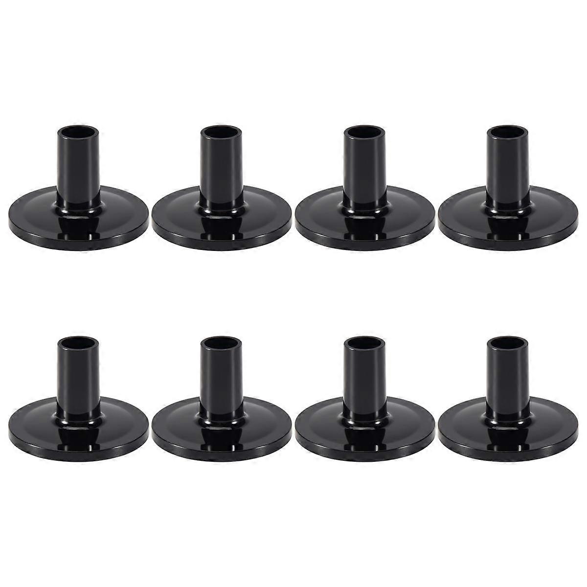 8Pcs Cymbal Sleeves 8PCS 38x26mm Black Drum Cymbal Sleeves Replacement for Shelf Drum Kit