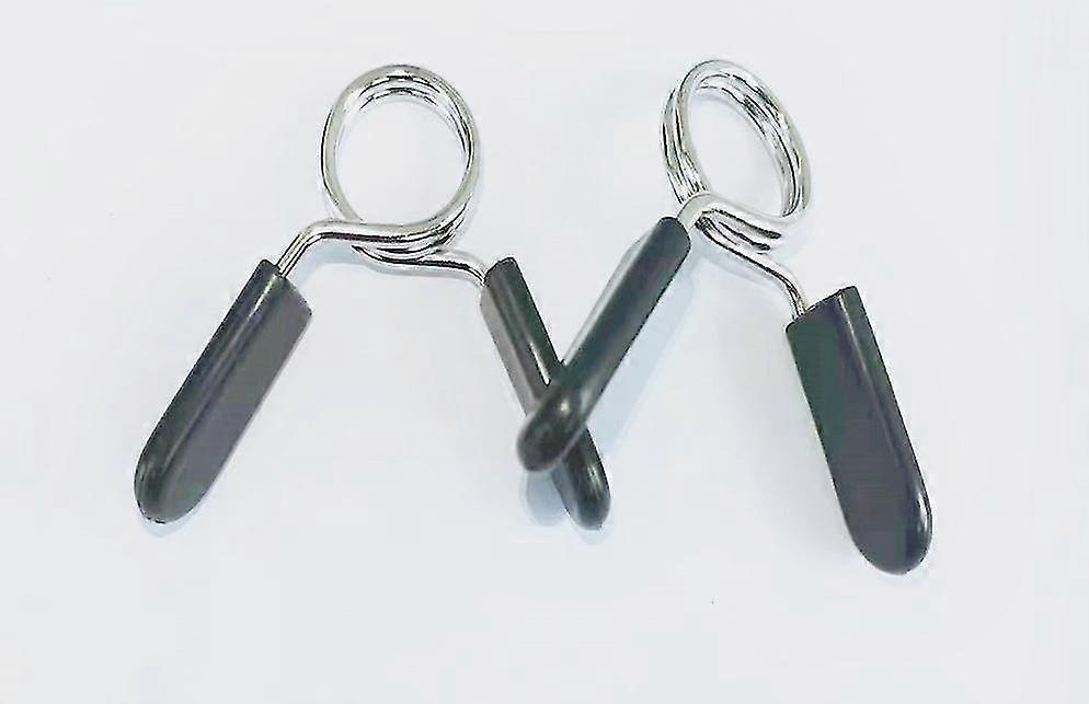 Barbell Spring Clip Collars(black)( 1 Pair)