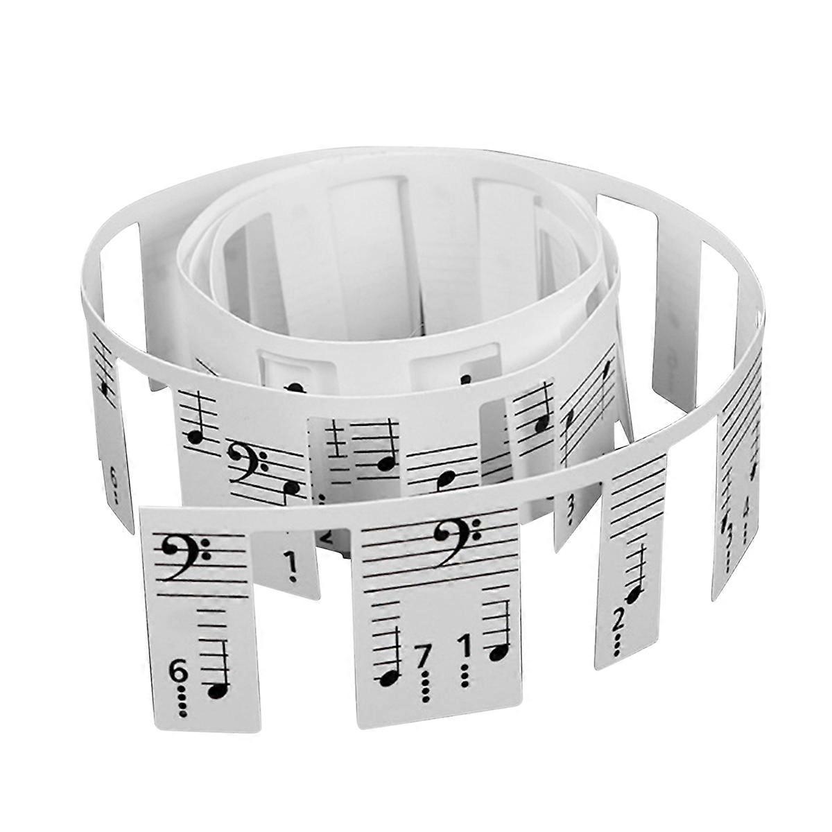 Piano Notes Guide for Beginner, Removable Piano Keyboard Note Labels 61-Key Full Size,No Need Stick