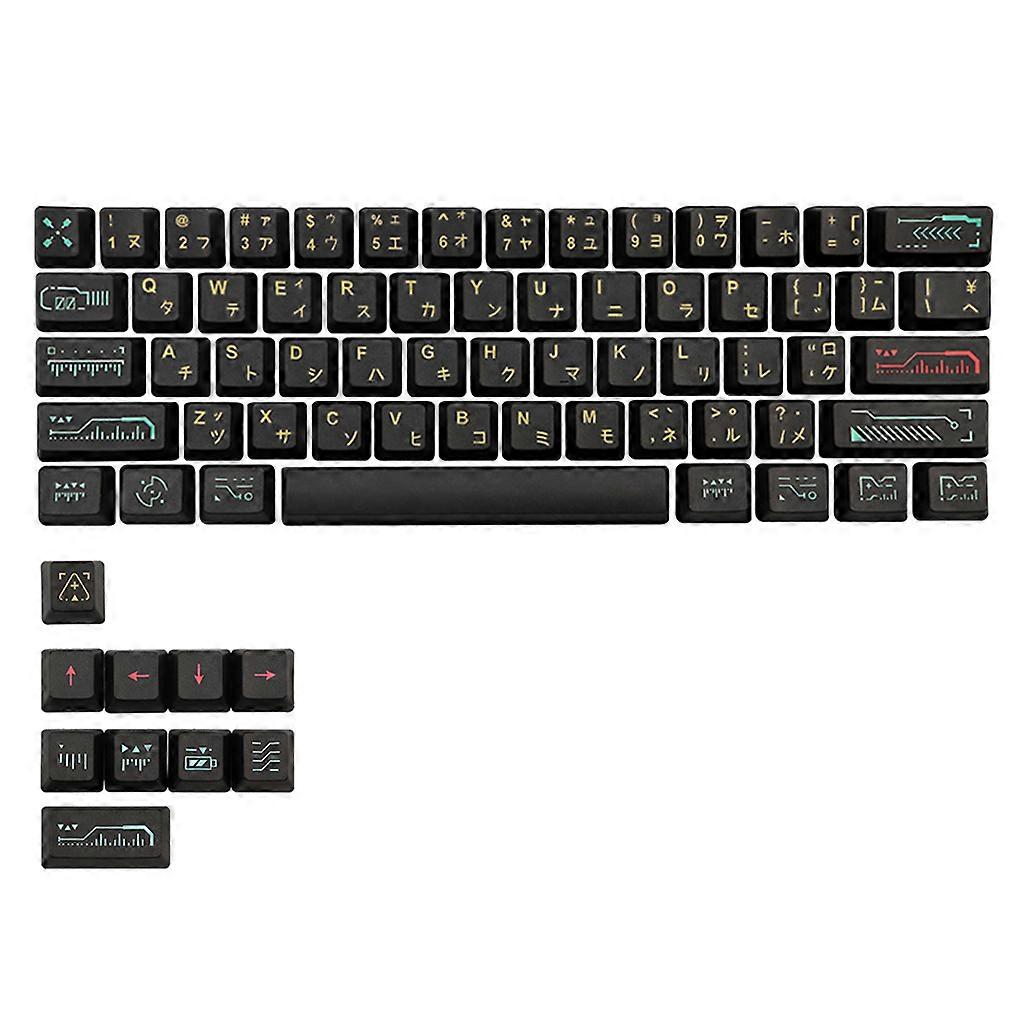 71 Keys Set OEM Profile Custom Keycaps PBT Dye Sublimation Keycaps Set for Gateron Kailh Cherry MX Switches Awaken Theme