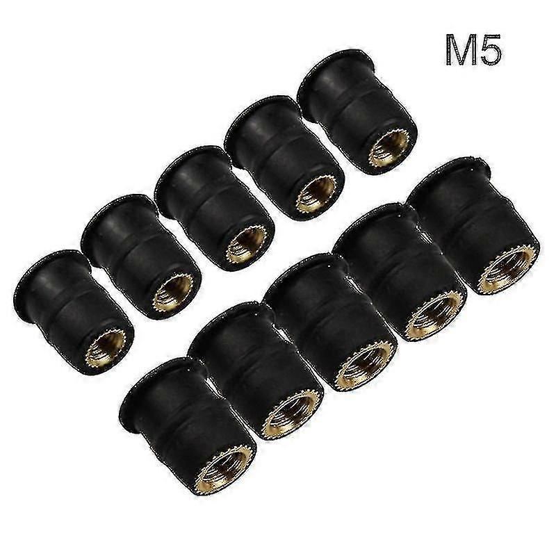 10pcs/set βίδες κουκουβάγιας μοτοσυκλετών Μ4/m5/m6 λαστιχένιο καλά καρύδι