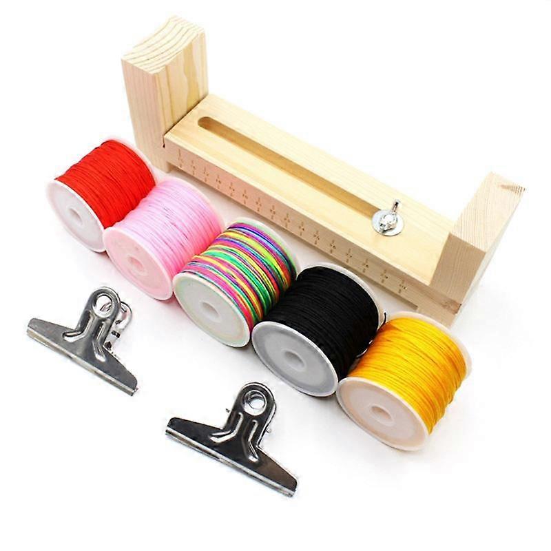 ブレスレットメーカーホルダーU字型ジグブレスレットメーカー木製フレーム編組DIYクラフトツールキット編組ブレスレット用A