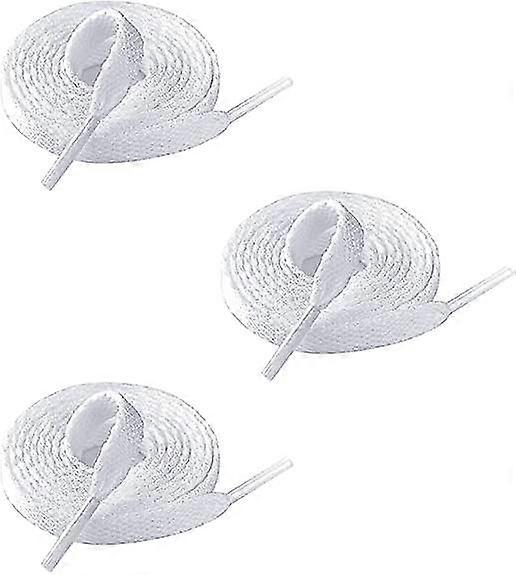 3 أزواج من أربطة الحذاء المسطحة - أربطة الحذاء البديلة [الطول: 140 سم] أربطة الحذاء العالمية [بوليستر] - أربطة الحذاء المتينة للأحذية الرياضية أو جميع أنواع الأحذية