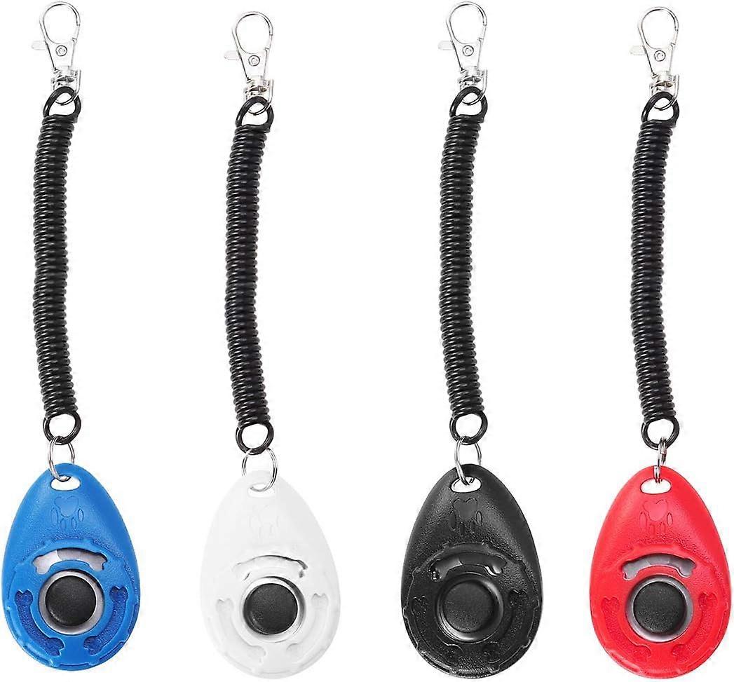 Dog Clicker Puppy/Dog Training Clicker with Wristband Set of 4