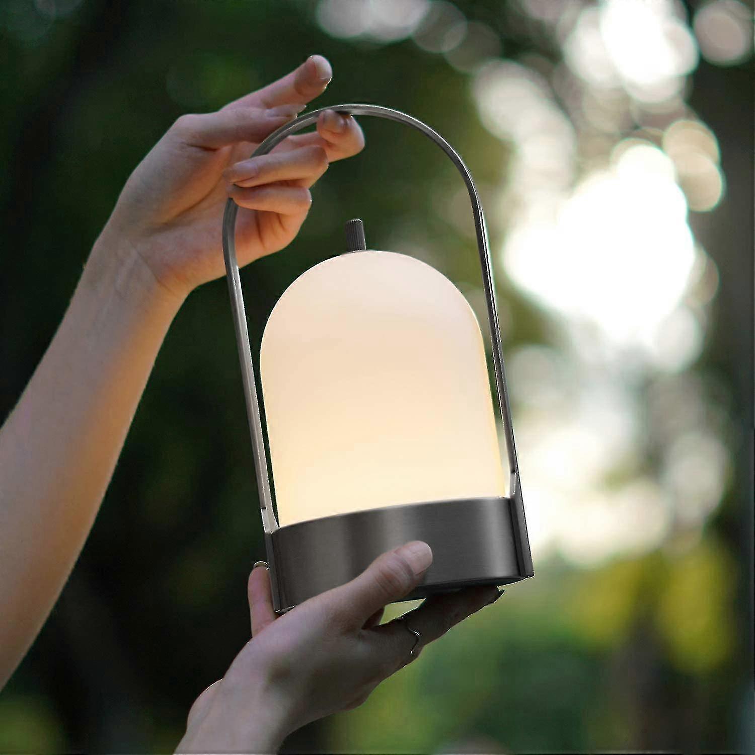 4000mah Battery Operated Cordless Table Lamp Rechargeable, 4-way Touch Dimmable Portable Patio Outdoor Table Lanterns For Patio Dinner Campingportable