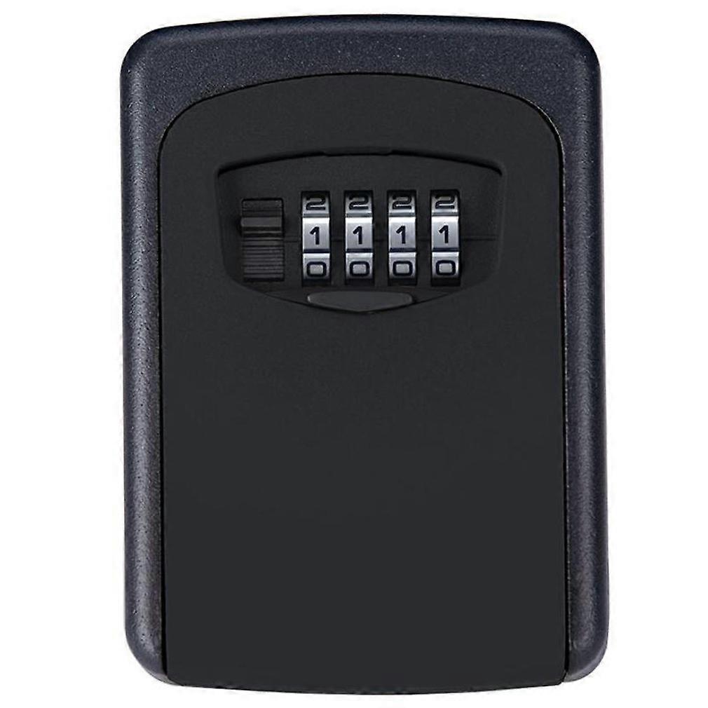 Police High Security Key Box (Black) Wall Security Key 4 Digit Key High Security Combination Lock Storage Key
