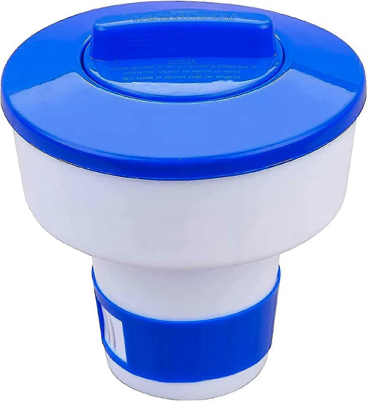 Distribuidor de piscina flutuante, 1pcs 8 Polegadas Ajustável Distribuidor automático de cloro de cloro