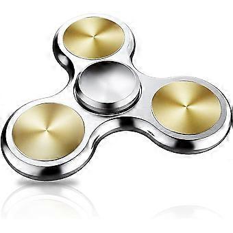 Ultra duurzaam roestvrij staal lager Hoge snelheid Precisie Metalen materiaal Hand Spinner Focus Angst Stressverlichting Verveling Doodt Tijd Speelgoed Zilver