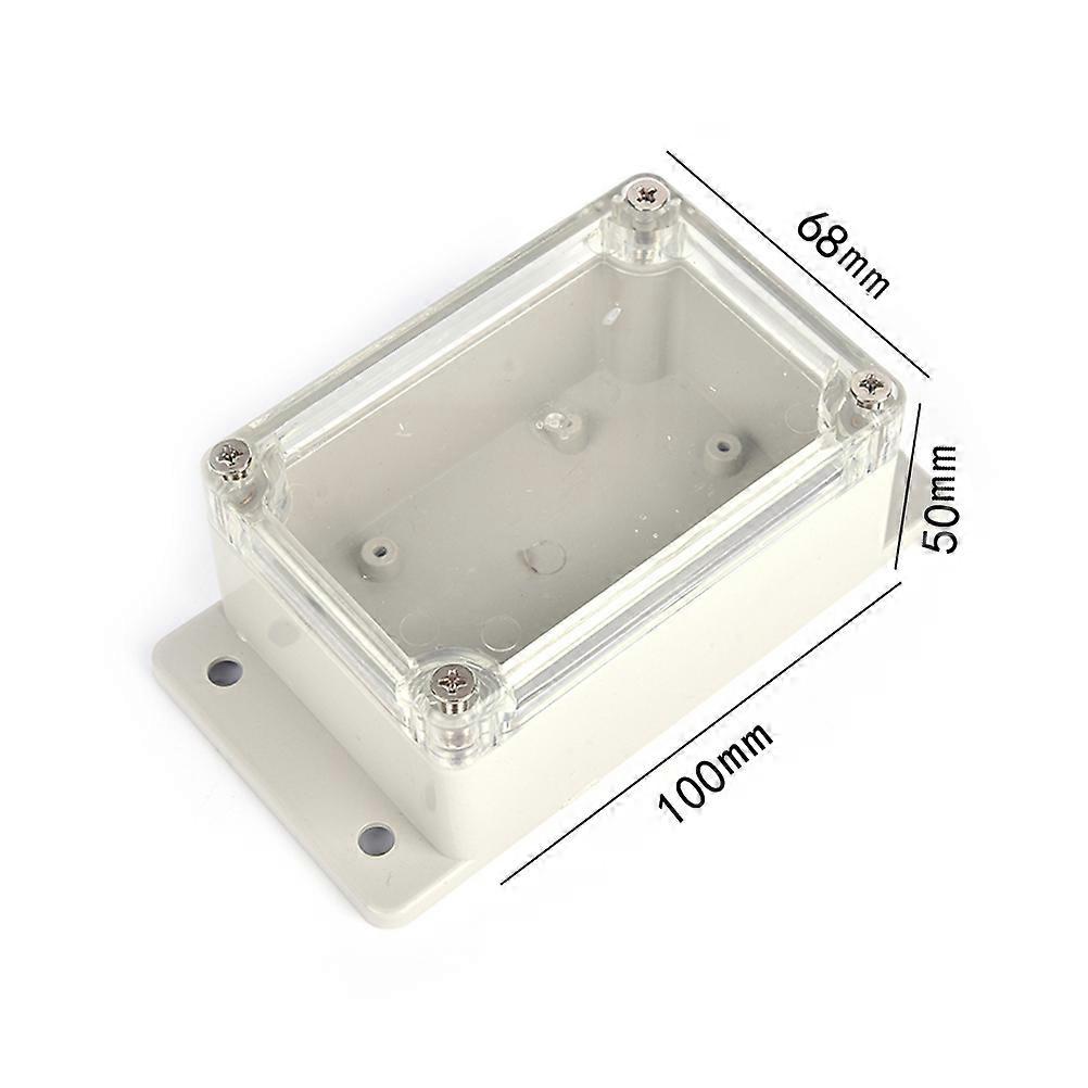 1PC 100*68*50mm  Small Electronics Enclosure Clear Plastic Enclosure Waterproof Junction Box Switch Box DIY PLC Project Box
