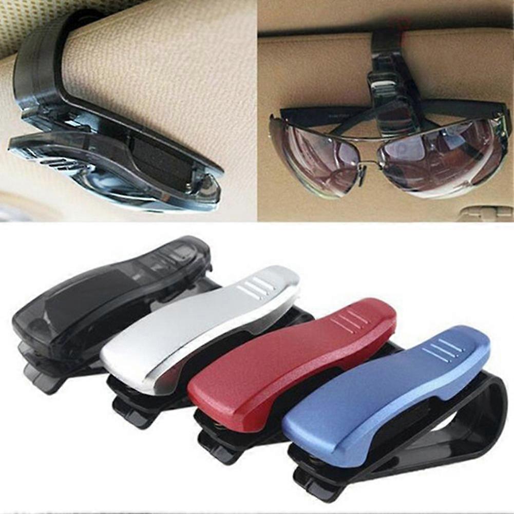 Multi Function Glasses Clip Auto Eyeglasses Holder with Card Pen and Ticket Clip