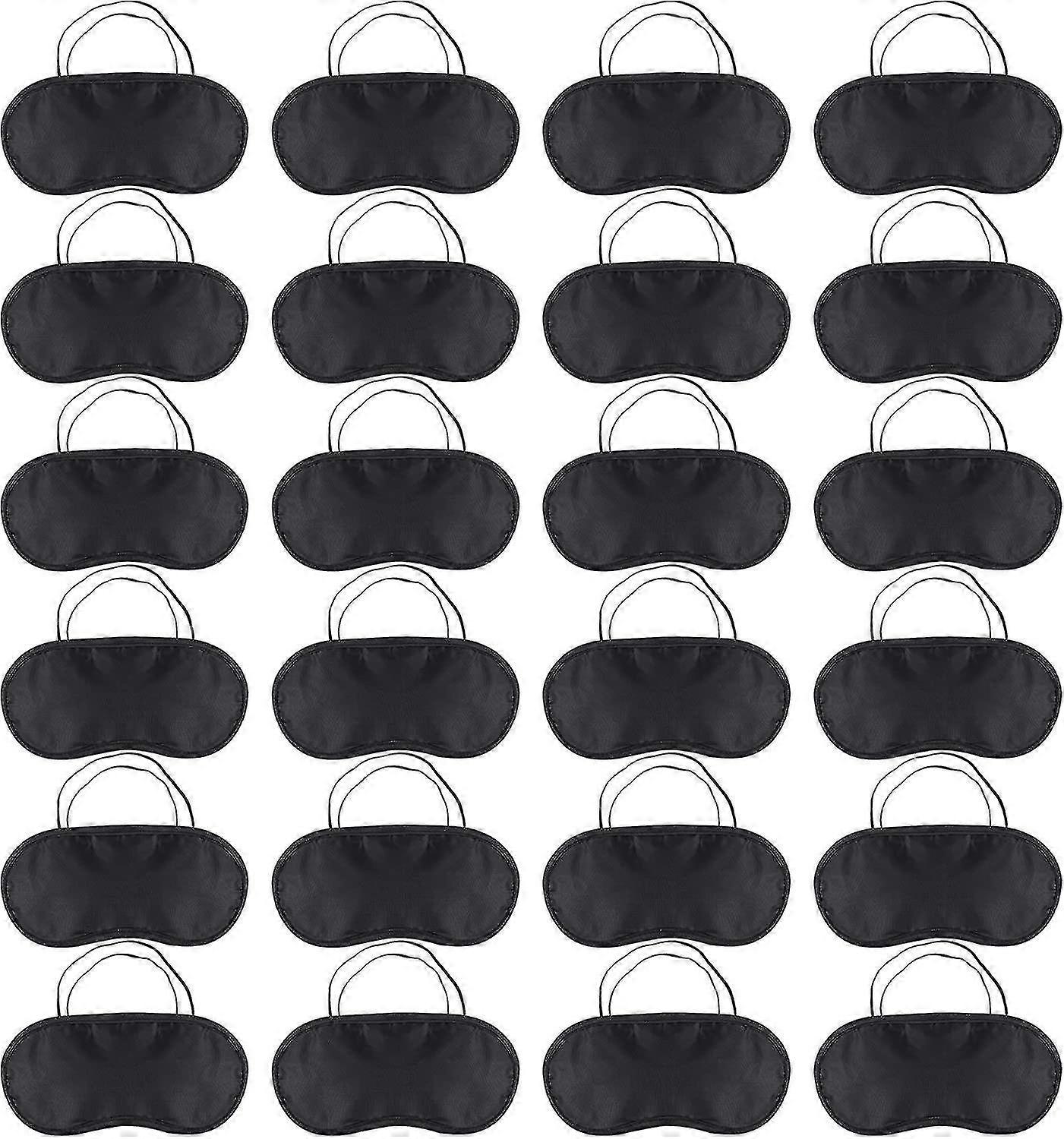 Confezione da 24 mascherine per dormire, morbide e comode da viaggio.