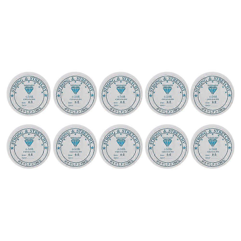 Transparent Crystal Elastic Line Beading String Thread (0.6mm * 15m) for Jewelry Making