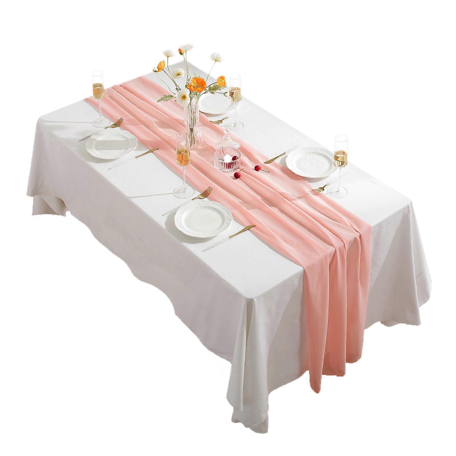 100%新しい、30 * 300テーブルランナーカバーテーブルの装飾ダイニングパーティーキッチンホームデスクデコレーション