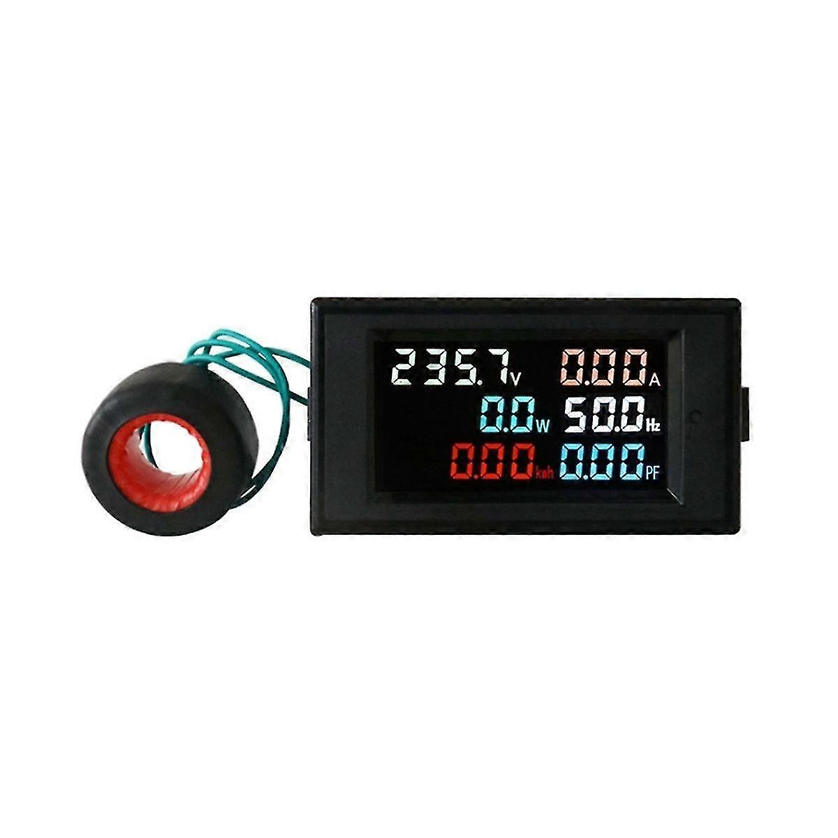 Ac200-450v 100a Lcd Digital Panel Wattmeter Meter Spannung Voltmeter Strom Amperemeter Frequenz Indic