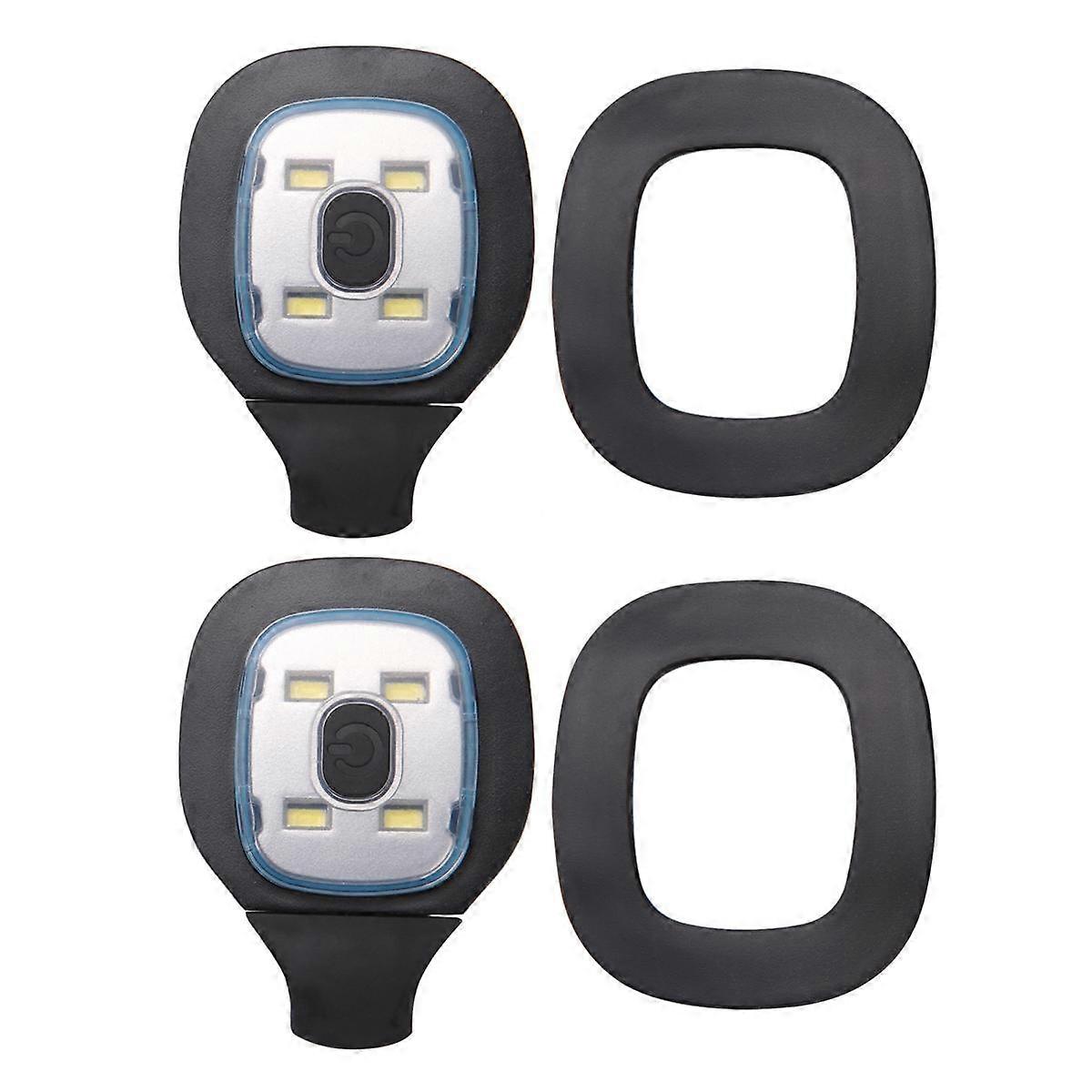 2Pcs USB Rechargeable Light for LED Beanie Hat,Replaceable Headlamp Cap DIY Hat Light for Men and W