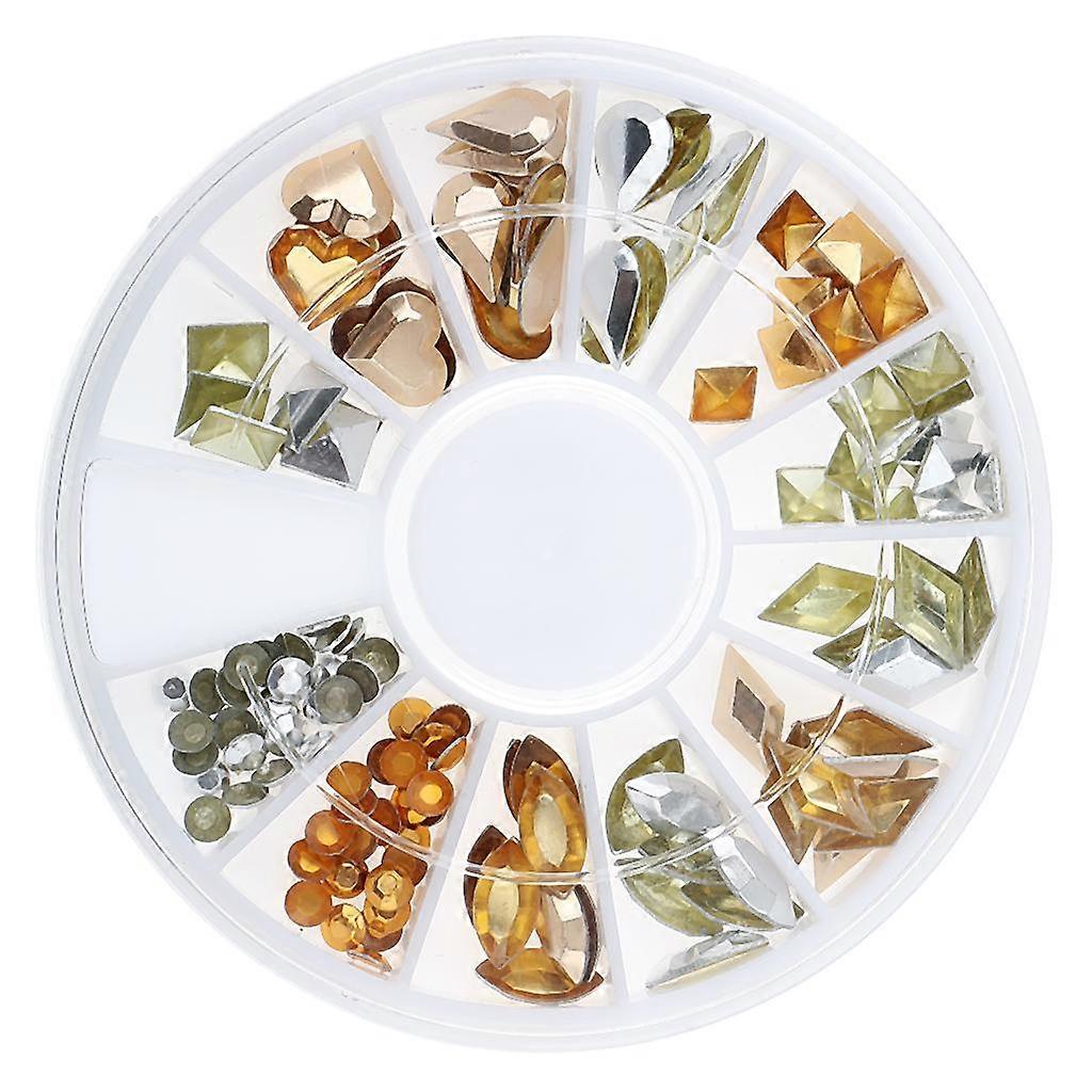 3D Nail Art DIY Glitter Decoration Stickers Half-Solid Rivet Shaped