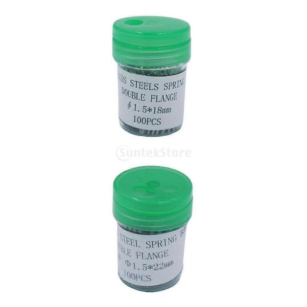 200 Pieces Watchmaker  Spring Bars Strap Link Pins 18mm/22mm