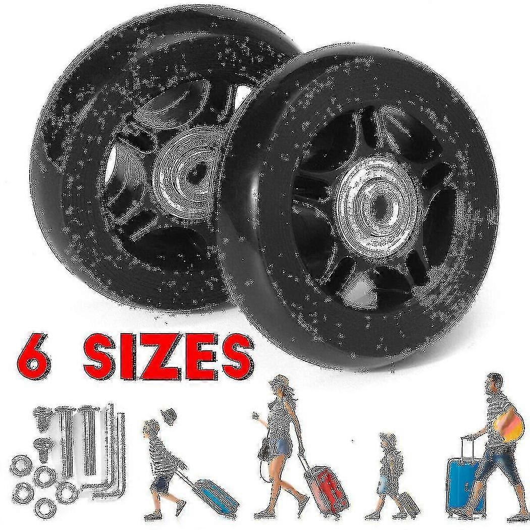 Silent Trolley Case Valigia Ruota universale Corridore in gomma Kit di riparazione cuscinetti -45mm * 18mm-bebetter