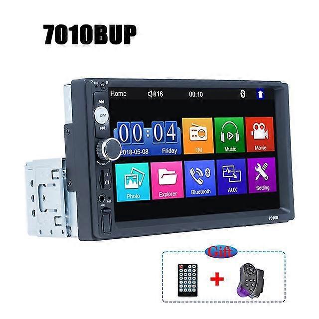 1 Din 7 Inch Car Radio MP5 Player Touch Screen Multimedia with Knob USB Bluetooth FM Mirror Link Universal Autoradio