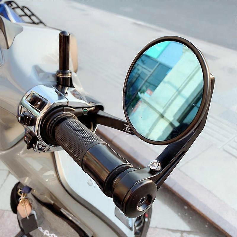 1 Pair Motorcycle Rear View Mirrors Motorbike Universal for Handlebar 7/8" Motorcycle Mirrors