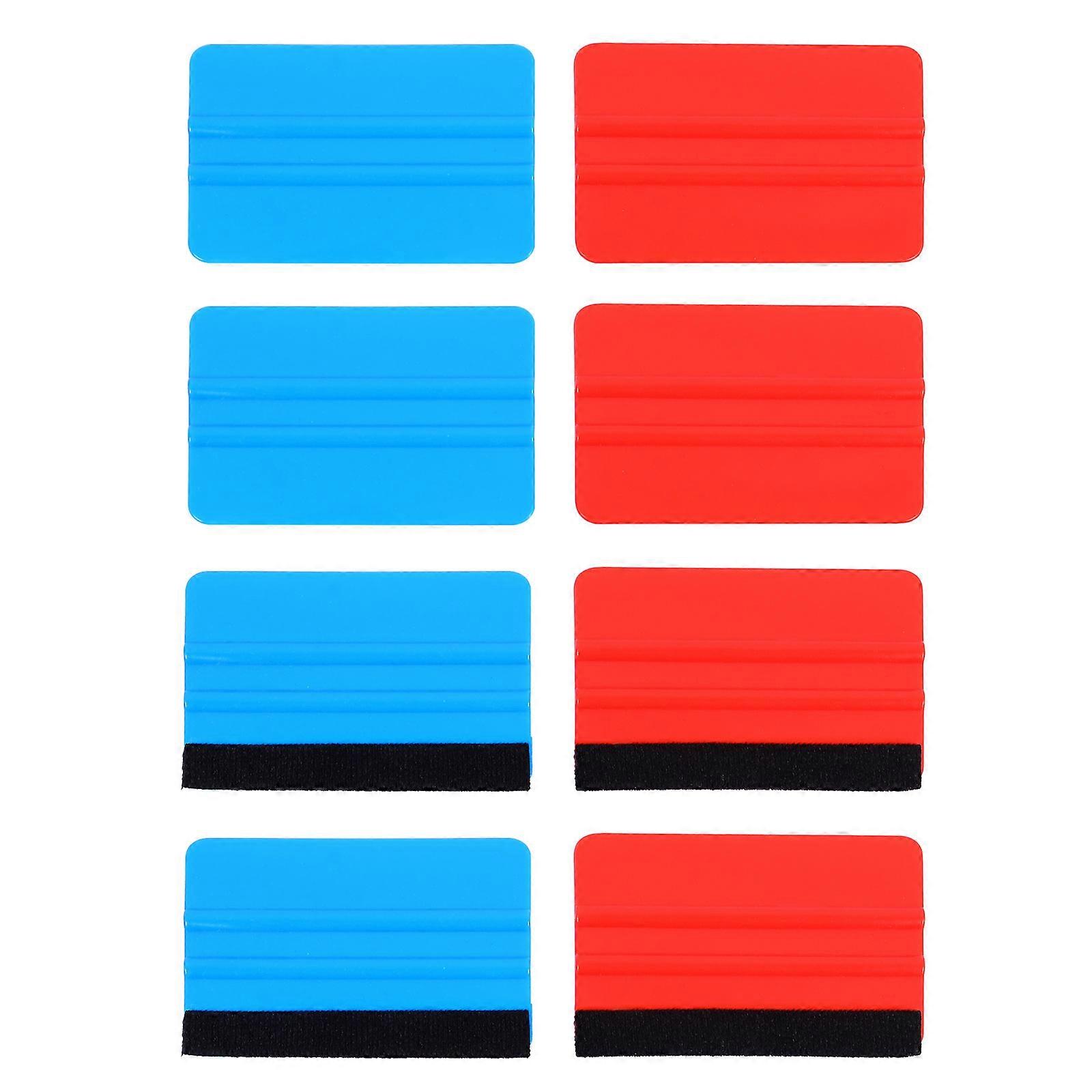 8pcs Scraper with Flannel Craft Squeegee Scraper Decal Applicator Tool