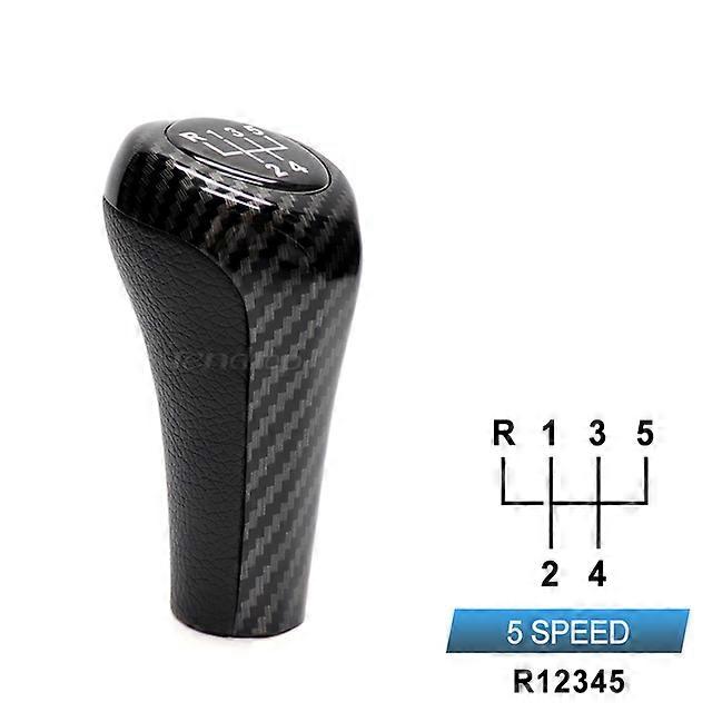 New 5 6 Speed Carbon Fiber Gear Shift Knob for BMW 1 3 5 6 Series E46 E53 E60 E61 E63 E65 E81 E82 E83 E87 E90 E91 E92 X1 X3 X5