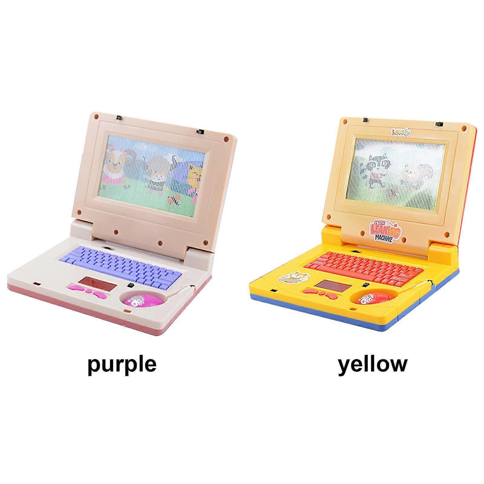 Ordenador Portátil Educativo Para Niños +3 Años – Juguete De Aprendizaje Con Música Y Diseño Colorido – Portátil Interactivo Con Asa Para Llevar