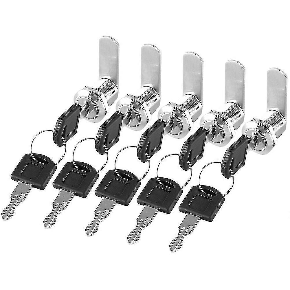 5 Sets Sturdy Cam Lock Zinc Alloy Keyless Password Lock Mailbox Lock Accessory