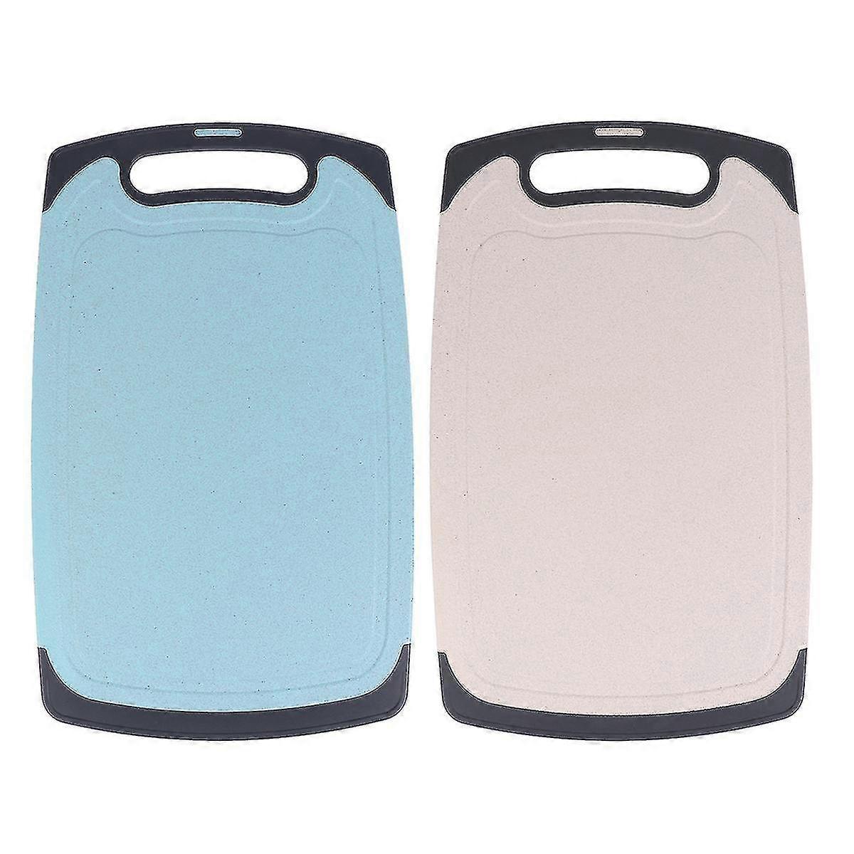 1 Pc Cutting Board Square Wheat Straw Chopping Board Antibacterial Mildewproof Kitchen Cutting Board