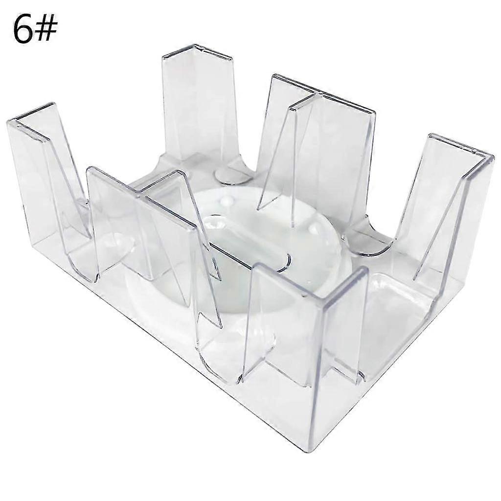 2/6 Deck Game H D Revolving Rotating Canasta Playing Tray