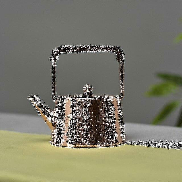 Hand Hammer Craft Copper Teapot Kettle Thickened Teapot Tea Set Hammer Pattern Single Handle Water