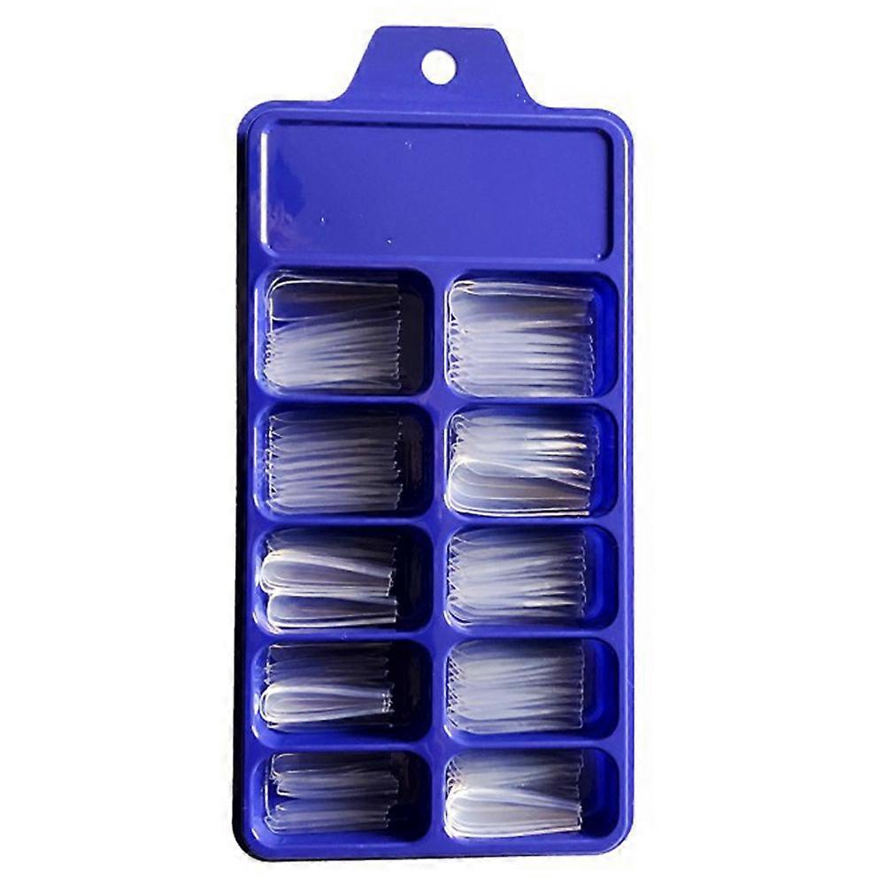 100 Piece Acrylic Artificial Fake Nails Tips Stick On Full Nail Manicure