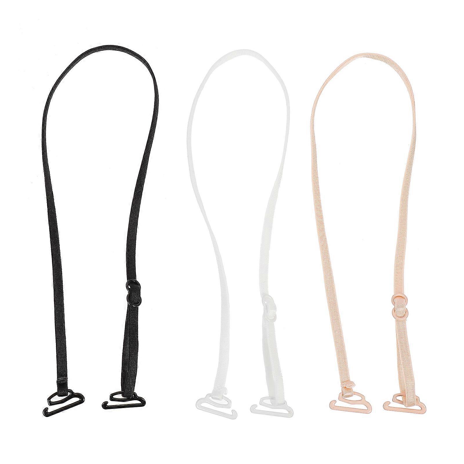 5 Pairs Bra Straps Replacement Elastic Adjustable Removable Shoulder Straps