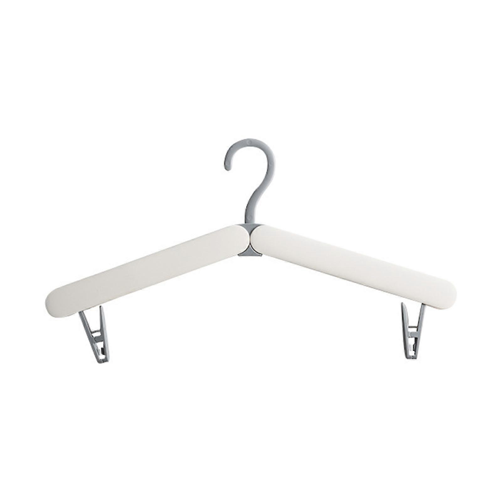 Clothes Hanger Portable Lightweight Foldable Travel Folding Hanger Hook with Clip for Household