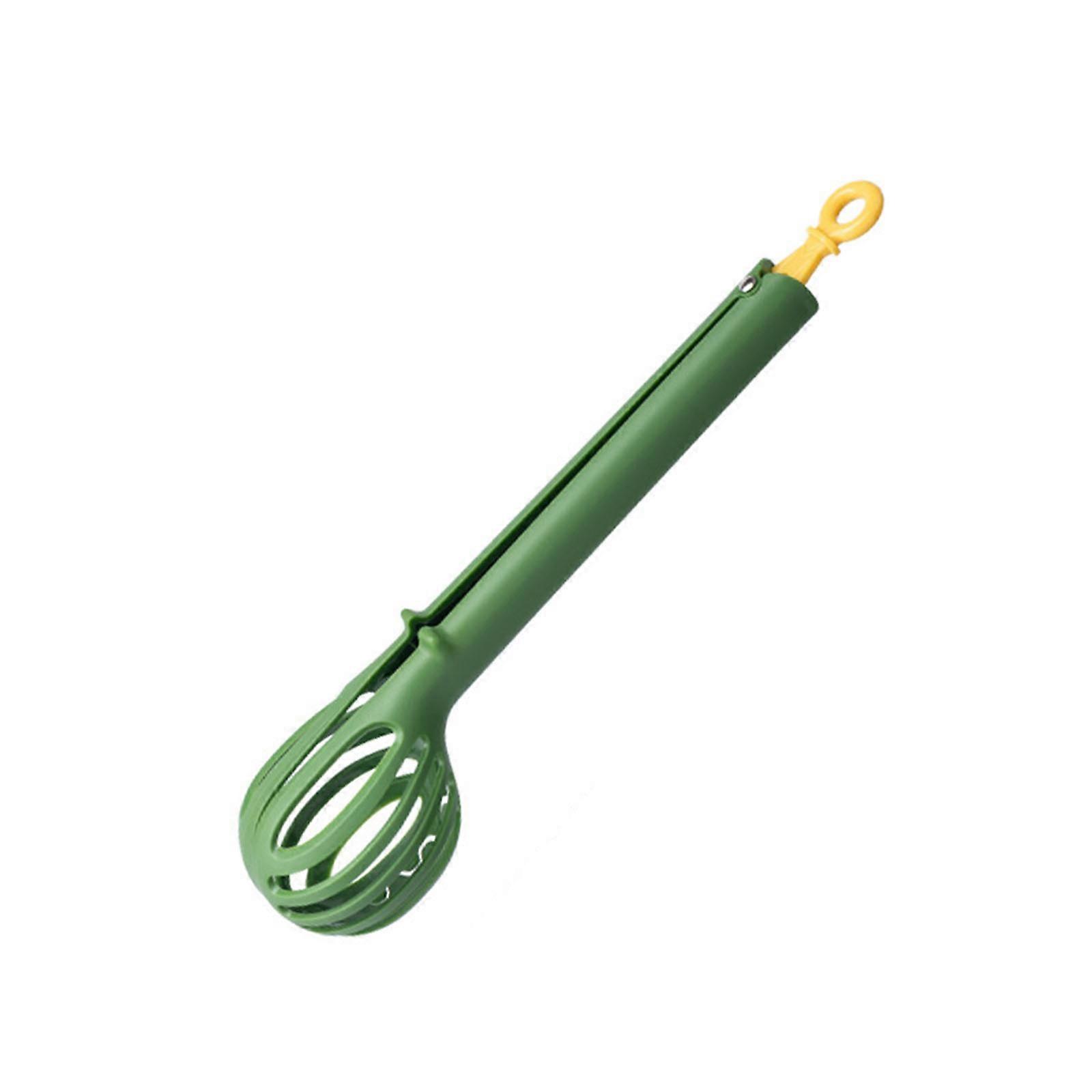 2 in 1 Multi Function Handheld Plastic Food Clip & Egg Whisk Kitchen Tools for Salad Mixer Eggs Pasta Food