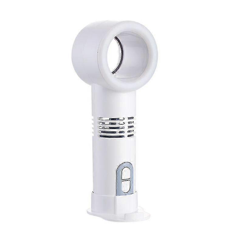 Mini Portable Bladeless Fan Usb Charging Handheld Fan Air Cooler Led Light