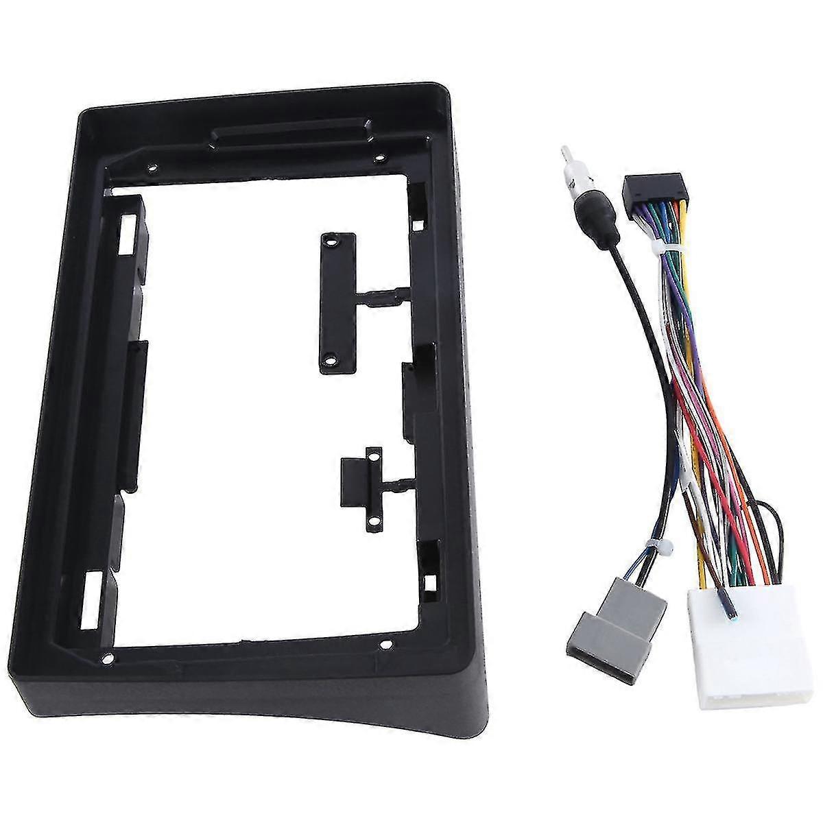 9 Inch Car Radio Frame For Navara D40 2006-2012 Dash Kit Install Facia Console Bezel Adapter