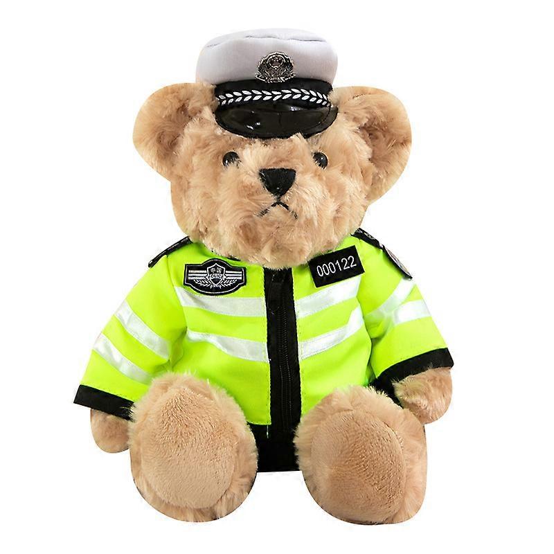 الشرطة تيدي بير لطيف أفخم اللعب المحنطة هدية