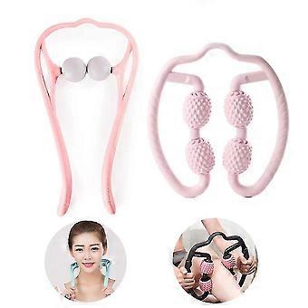 Manual Neck Massager, (2 Piece)manual Neck Massager, Leg Massager Spa Accessory