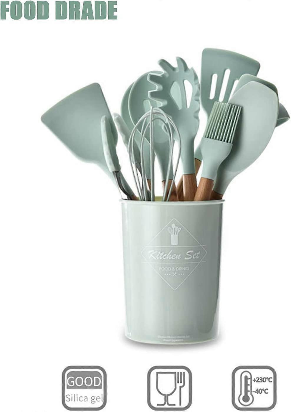 Durable practical heat-resistant silicone kitchen tool cookware sets