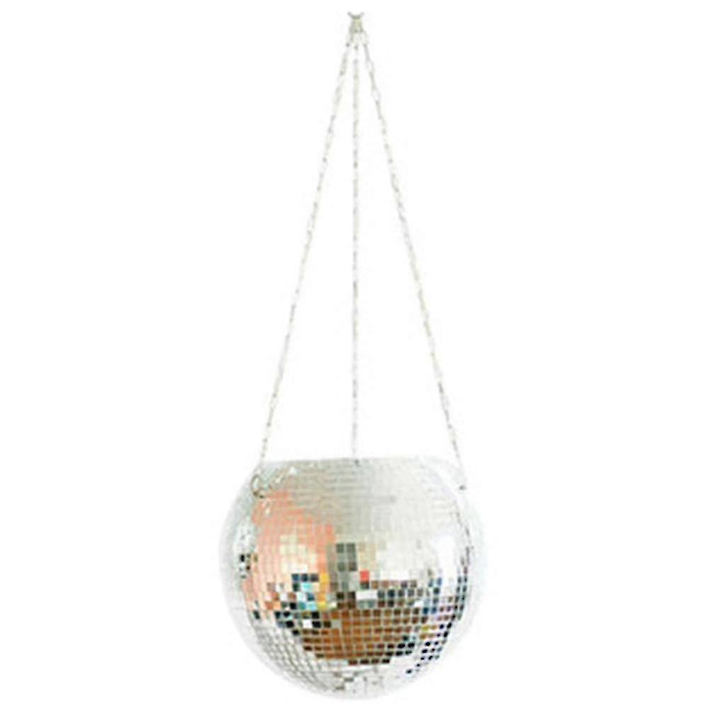 Disco Ball Planter Shape Vase With Drainage Mirror Decoration-s A