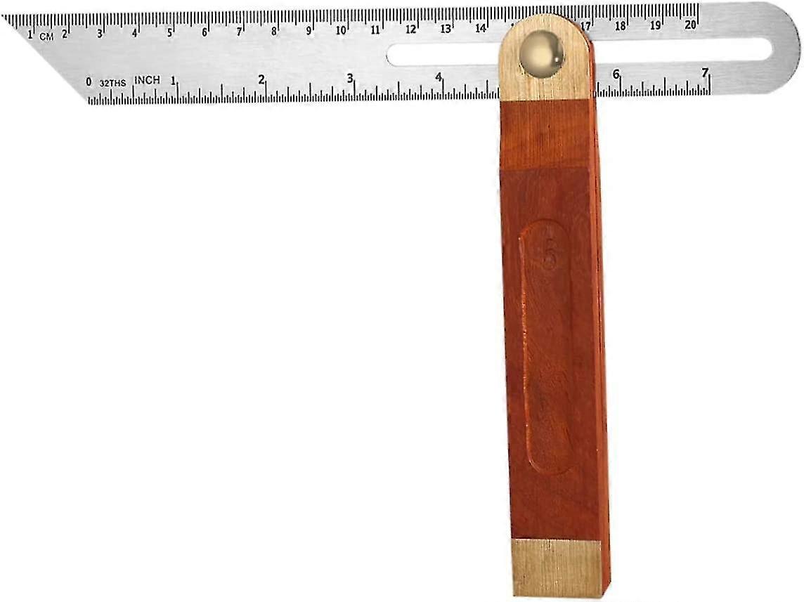 9inch Carpentry Square Try Square Adjustable Sliding Bevel Gauge Hardwood Handle Stainless Steel Blade For Craftsman Woodworking 1pc