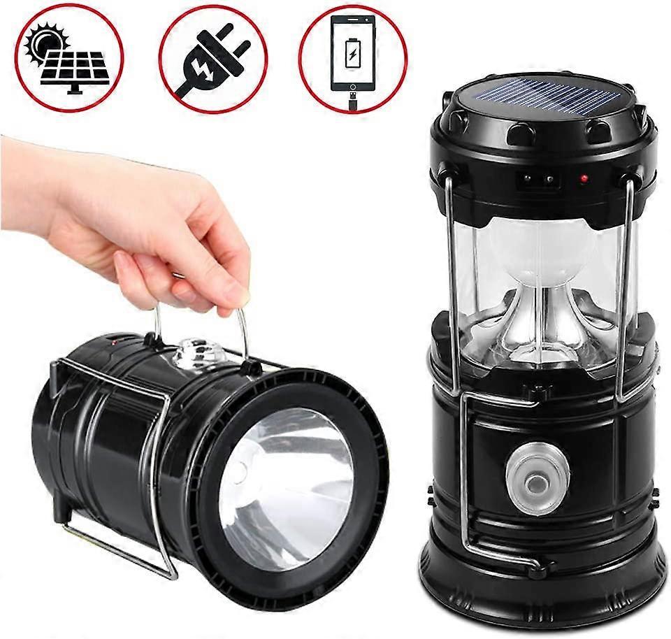 Rechargeable Portable Solar Bulb Camping Light Camping Lantern Rechargeable Bulb by Port Waterproof Telescopic Lamp