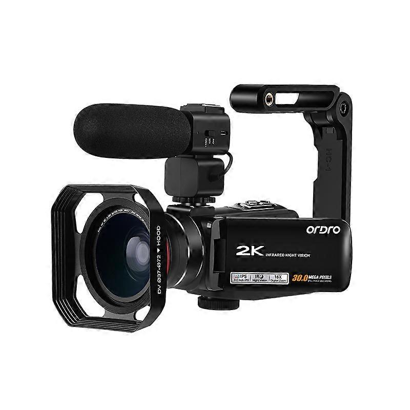 Z63 Camcorder With Wide Angle Microphone Sun Visor Black