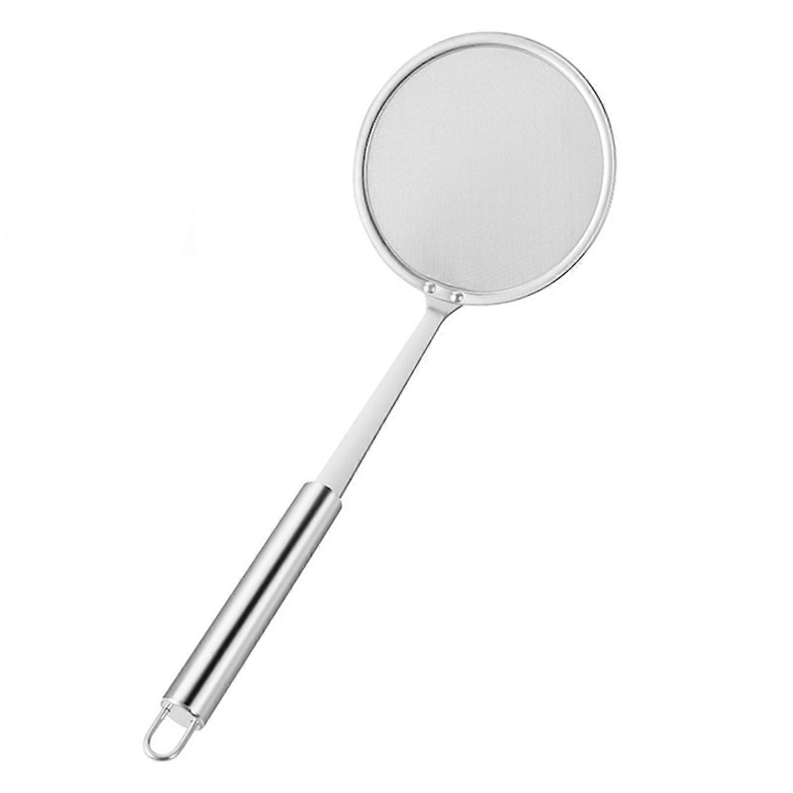 Tyuhe Fine Mesh Skimmer Spoon Professional 304 Stainless Steel Food Grade Long Handle Dishwasher Safe Skimmer