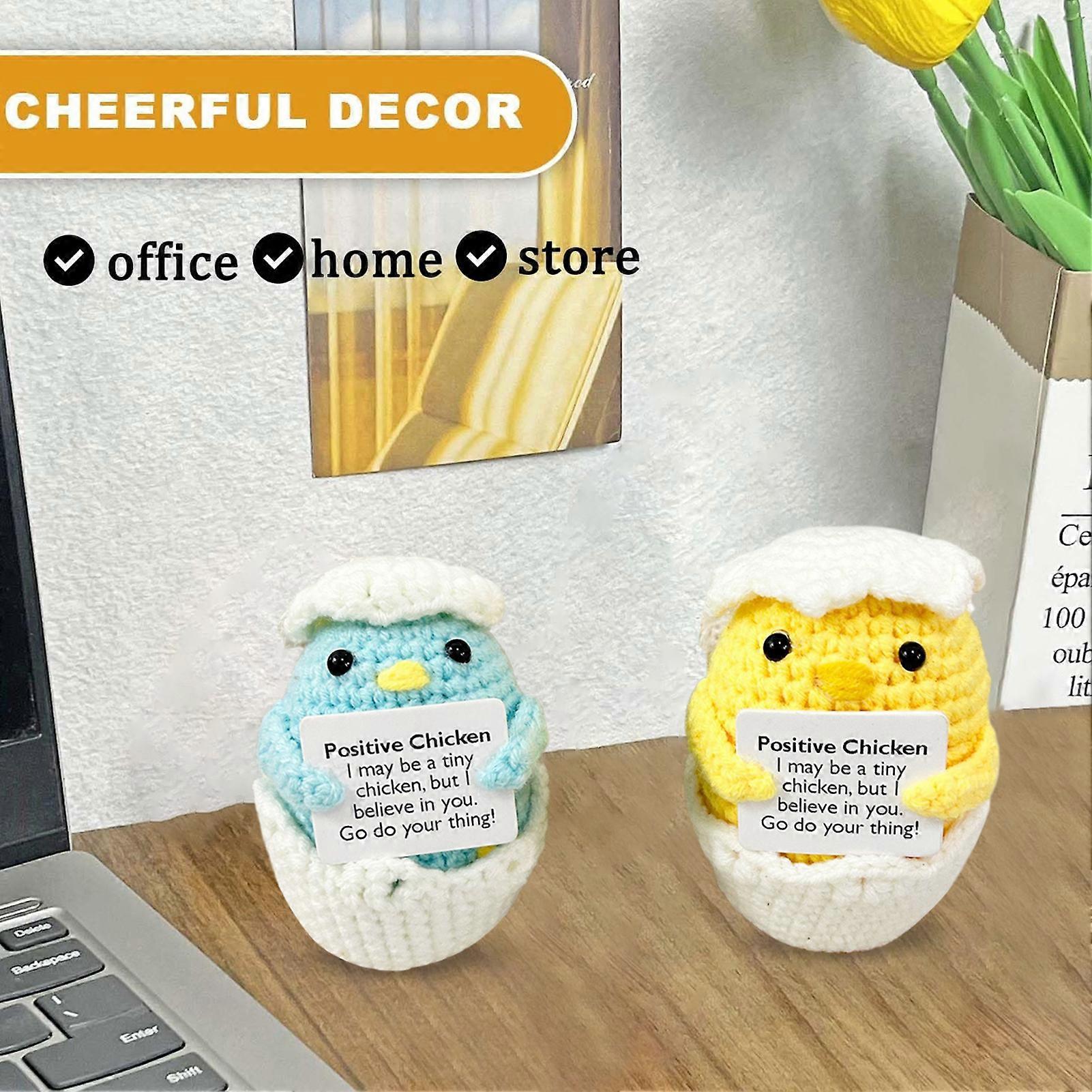 Handmade Emotional Support Worry Worm Gift, Crochet Worry Worm Inspirational Cares , Cute