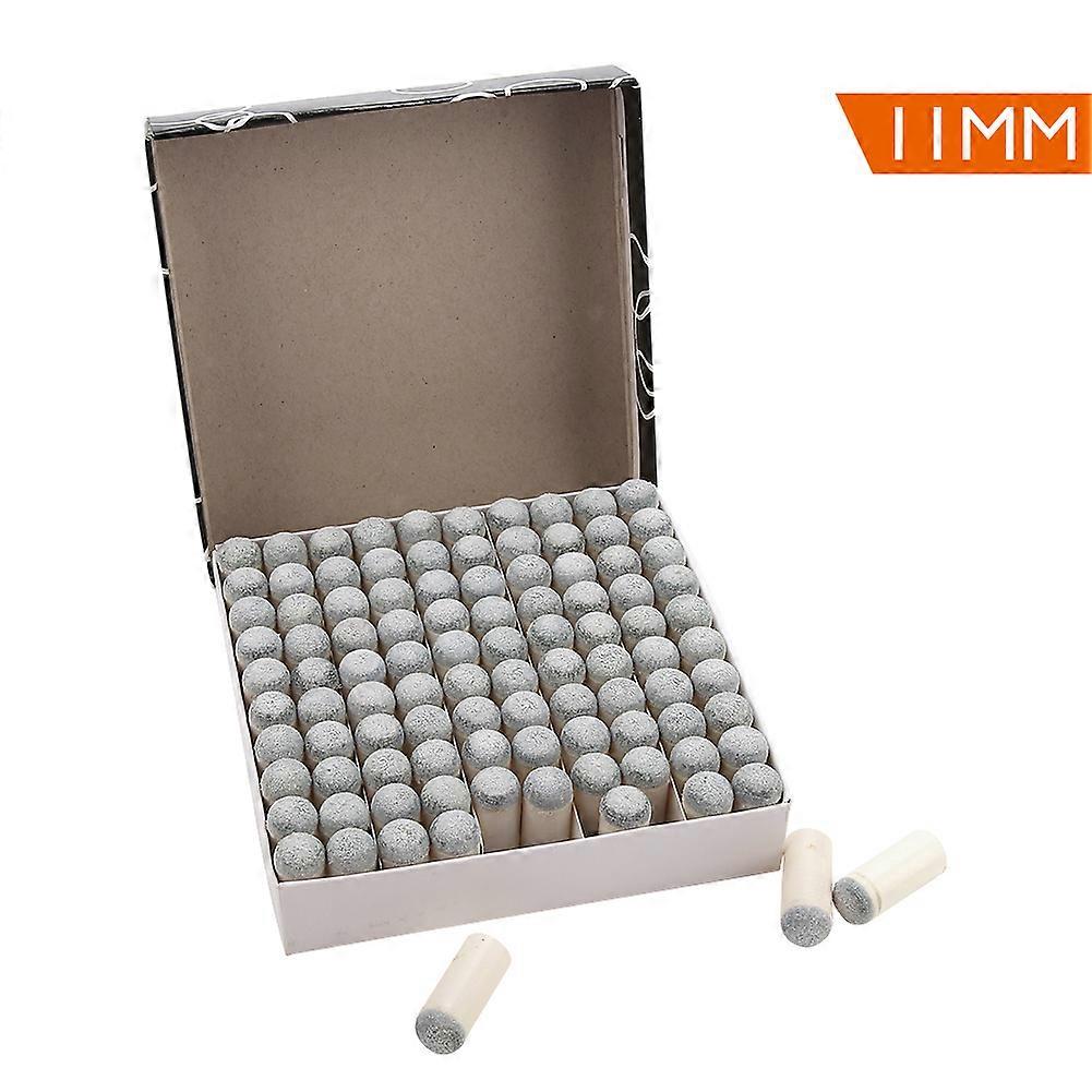 Tip Slip-On Pool Queue Tips Billard Schläger Head Tip Snooker Mund Zubehör (11MM)